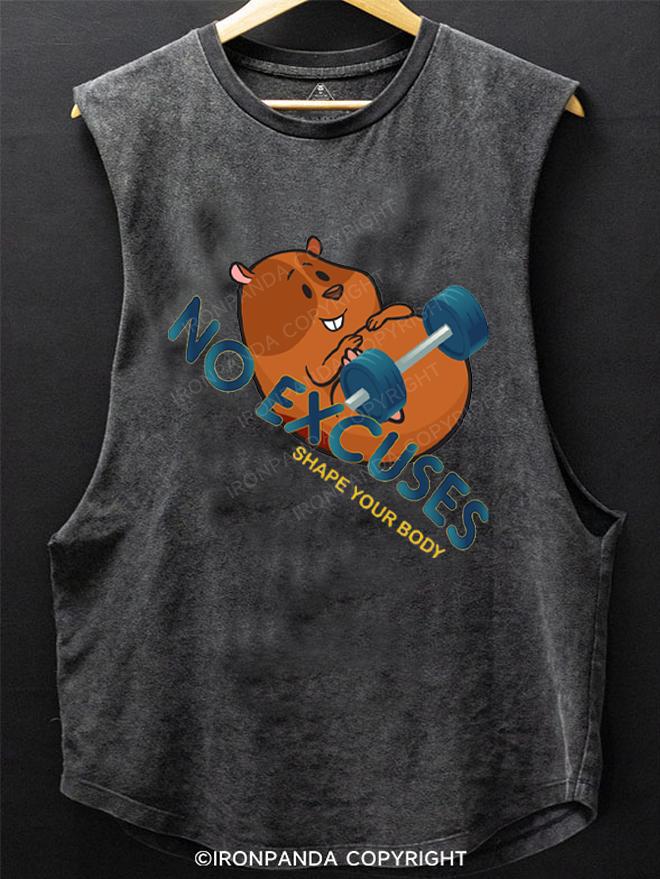 Hamster Fitness SCOOP BOTTOM COTTON TANK