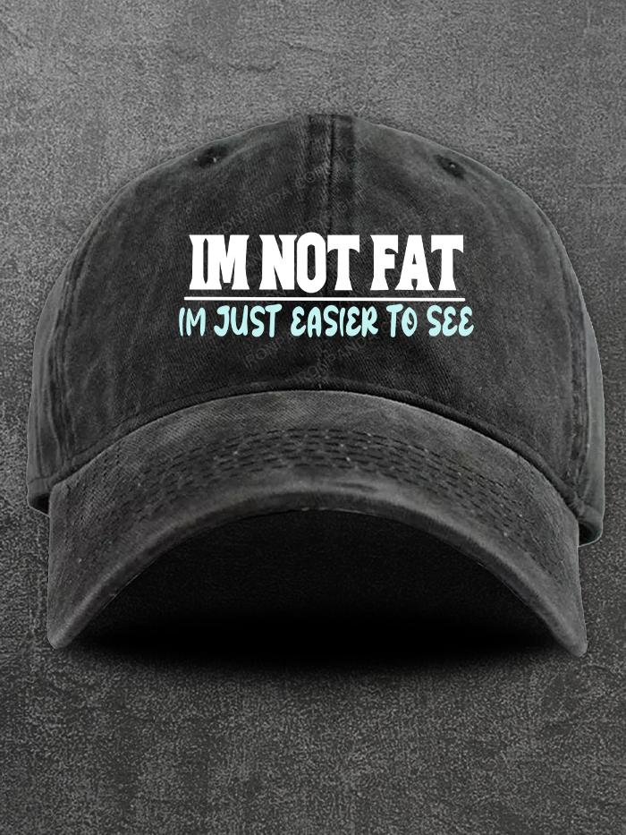 Just Easier to See Washed Gym Cap