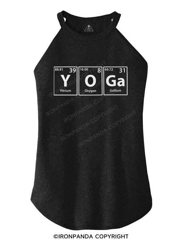 Yoga Elements Spelling TRI ROCKER COTTON TANK