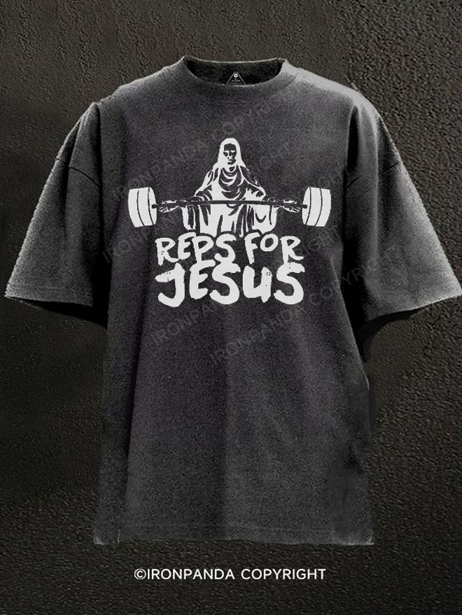 REPS FOR JESUS Washed Gym Shirt