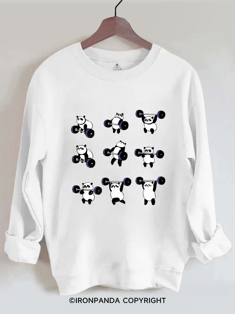 Olympic Lifting Panda Gym Sweatshirt