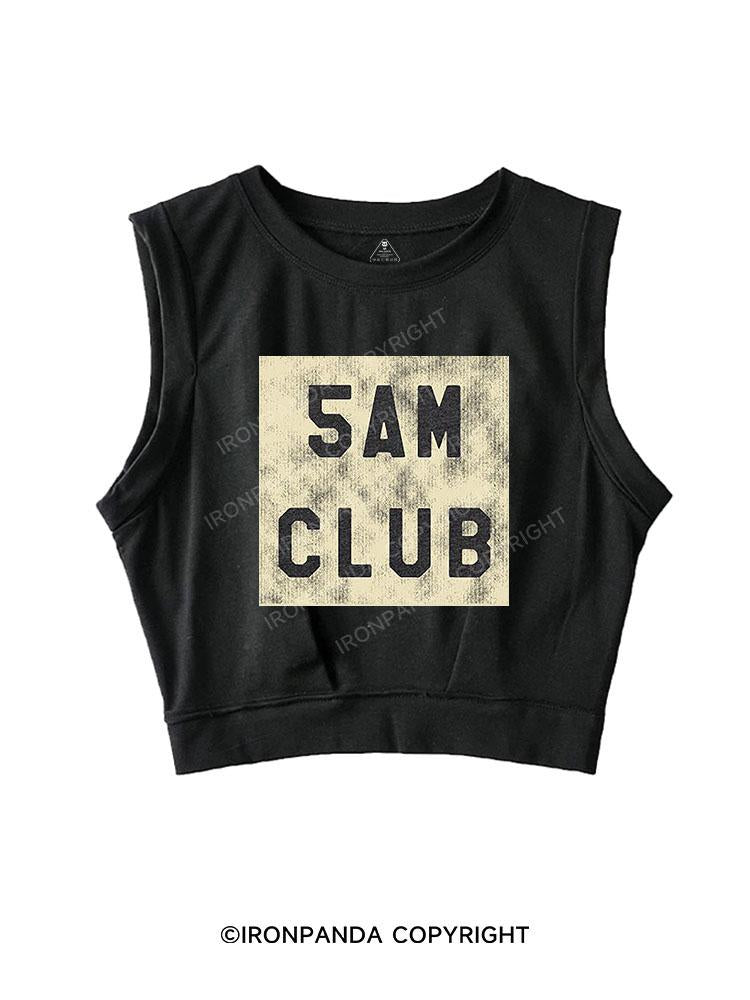 5AM CLUB SLEEVELESS CROP TOPS