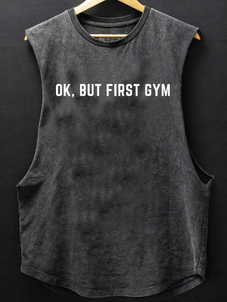 ok but first gym SCOOP BOTTOM COTTON TANK