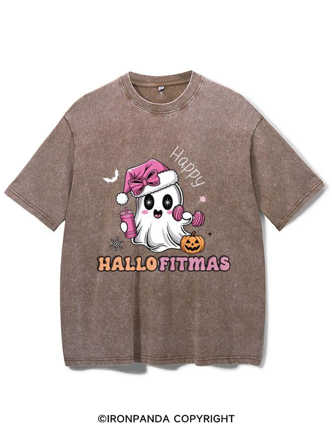 HAPPY HALLOFITMAS VINTAGE GYM SHIRT