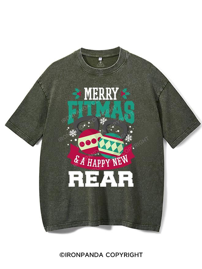 Merry fitmas & a happy new rear VINTAGE GYM SHIRT