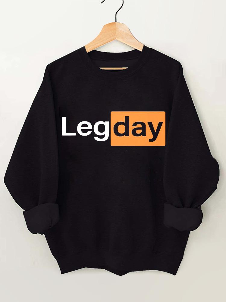 Leg Day Vintage Gym Sweatshirt