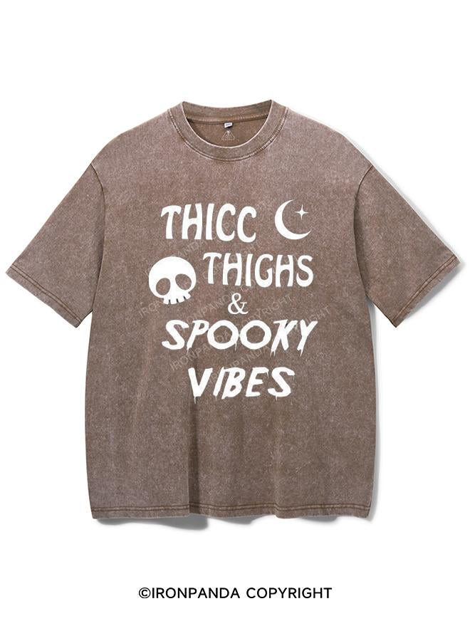 THICC THIGHS & SPOOKY VIBES VINTAGE GYM SHIRT