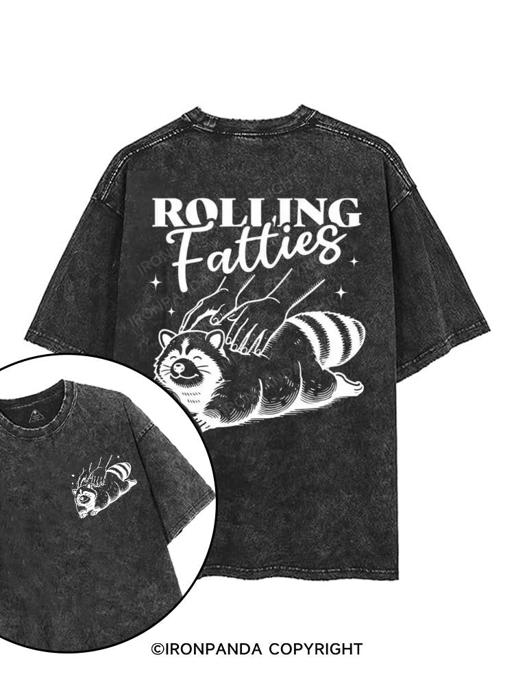 Rolling Fatties printed Gym Shirt