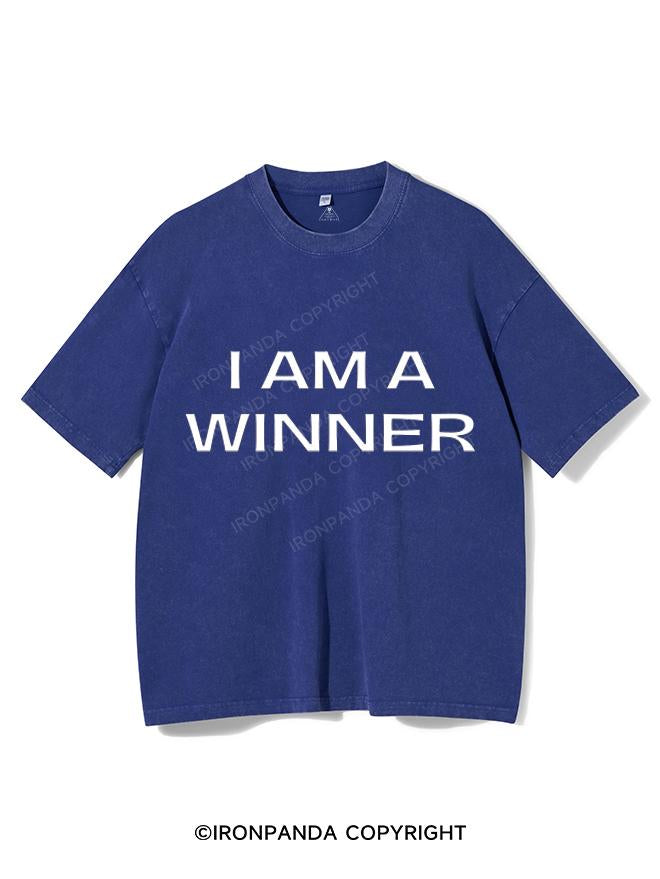 I AM A WINNER VINTAGE GYM SHIRT