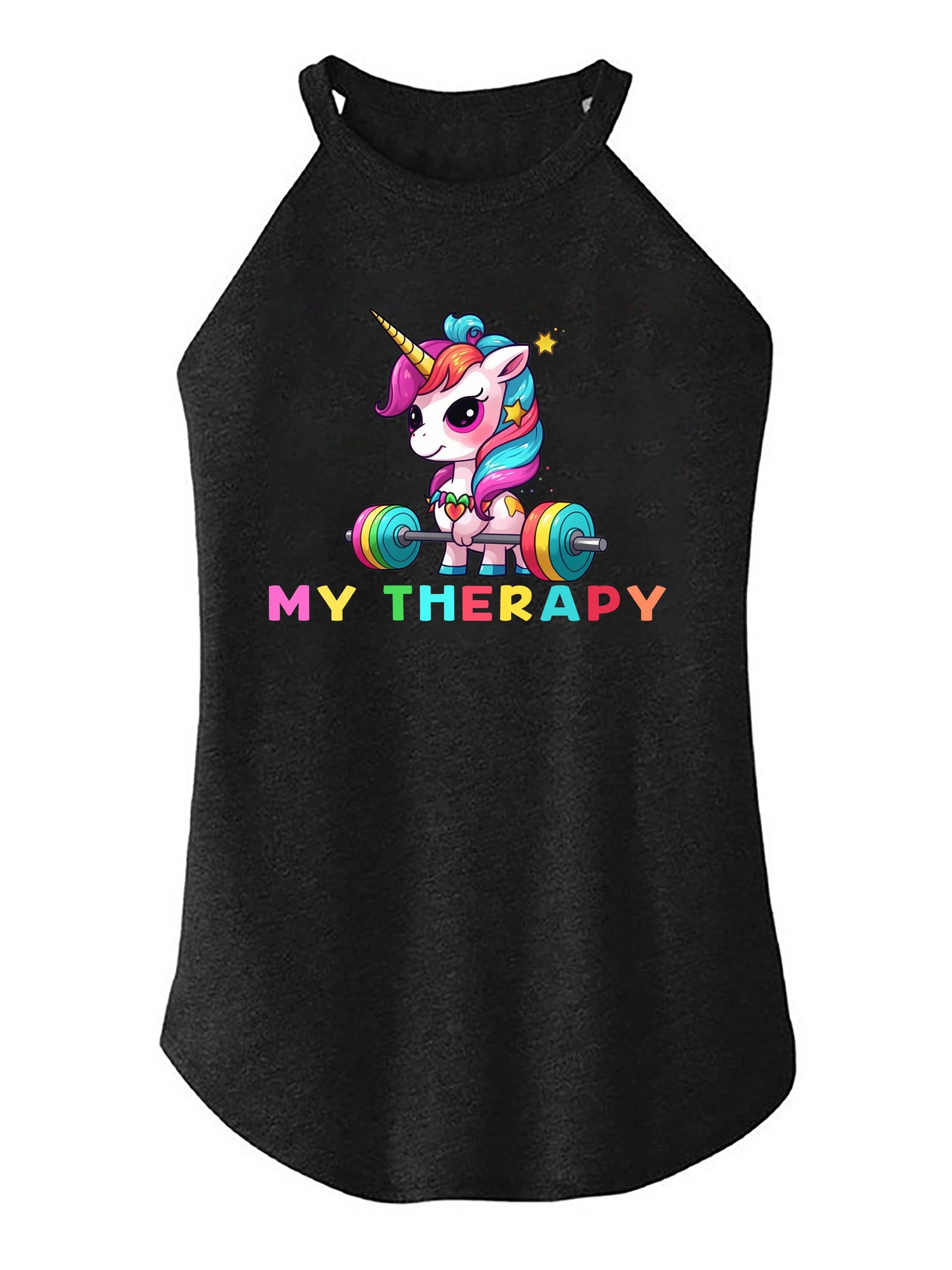 Unicorn My therapy TRI ROCKER COTTON TANK