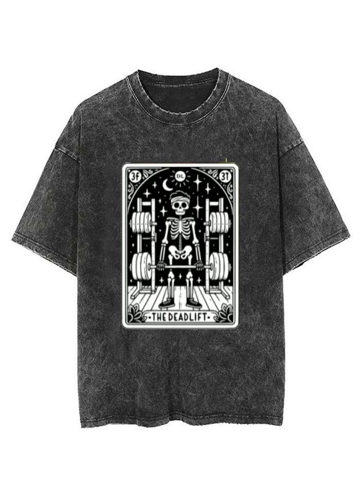 THE DEADLIFT TAROT CARD  VINTAGE GYM SHIRT