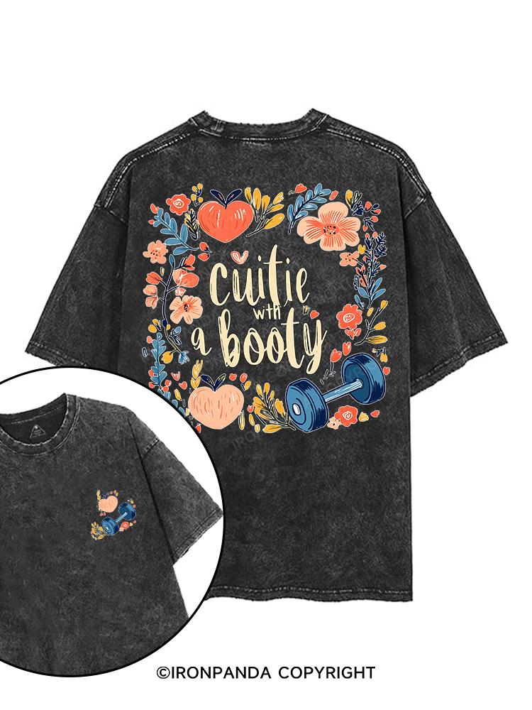 CUITIE WITH A BOOTY printed Gym Shirt