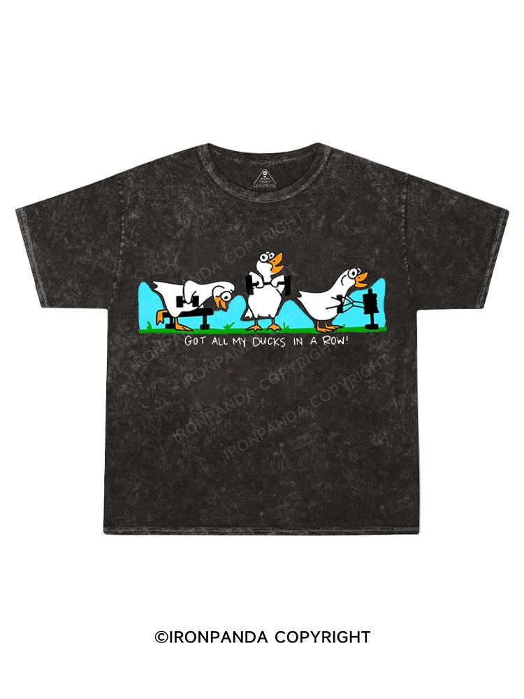 GOT ALL MY DUCKS IN A ROW Kids Washed T-Shirt