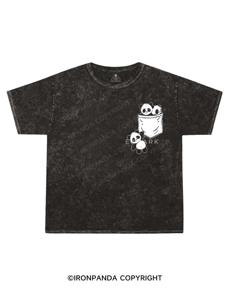 Panda Kids Washed T-Shirt