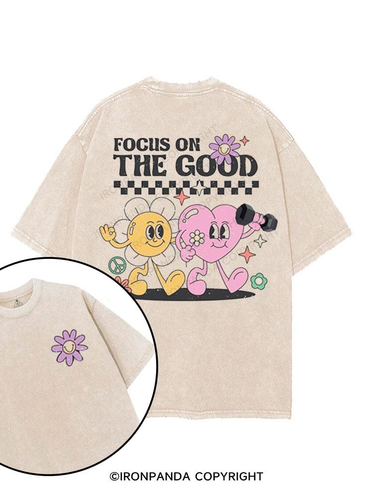 Focus On The Good printed Gym Shirt