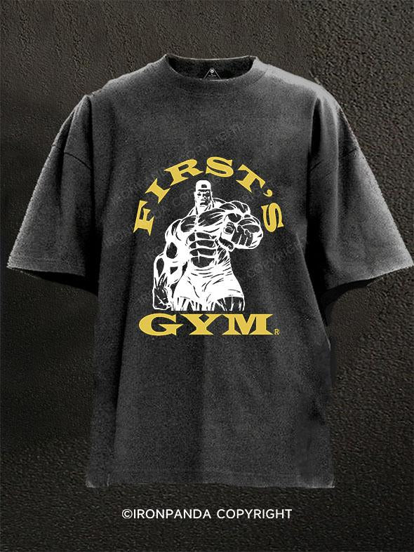 FIRST'S GYM Washed Gym Shirt