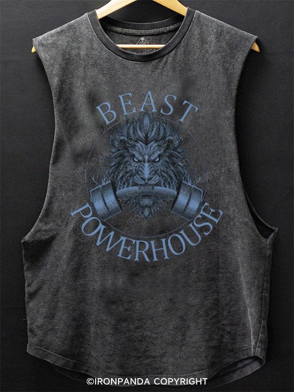 Beast Power House SCOOP BOTTOM COTTON TANK