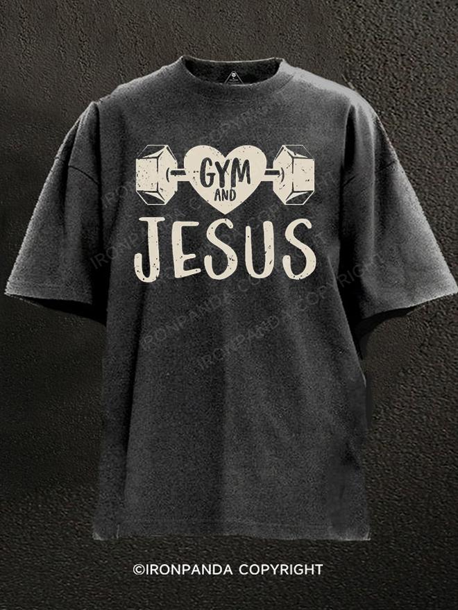 GYM AND JESUS Washed Gym Shirt