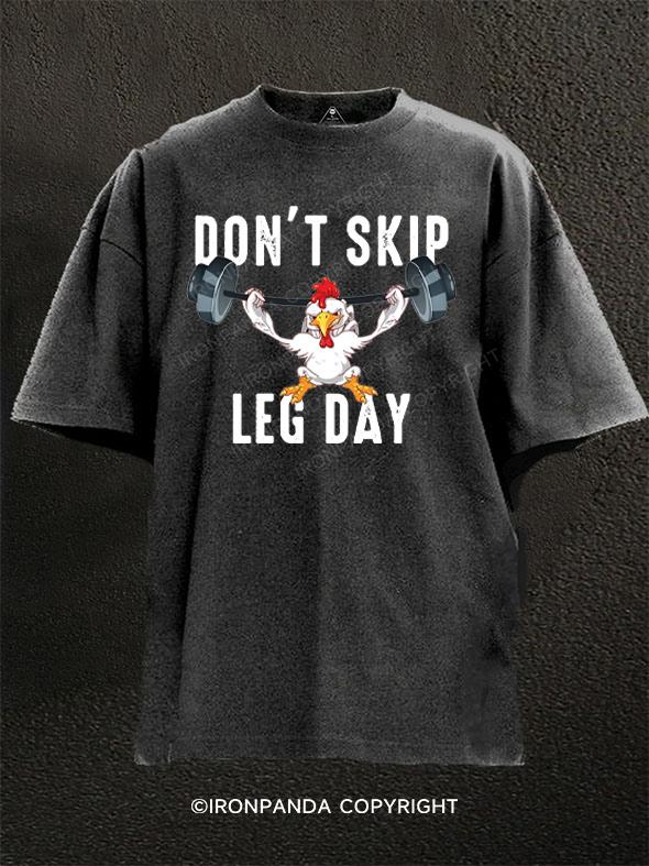 Chicken Legs Washed Gym Shirt