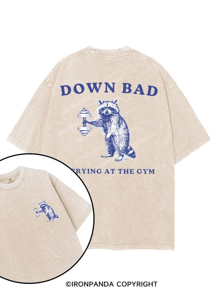 down bad crying at the gym printed Gym Shirt