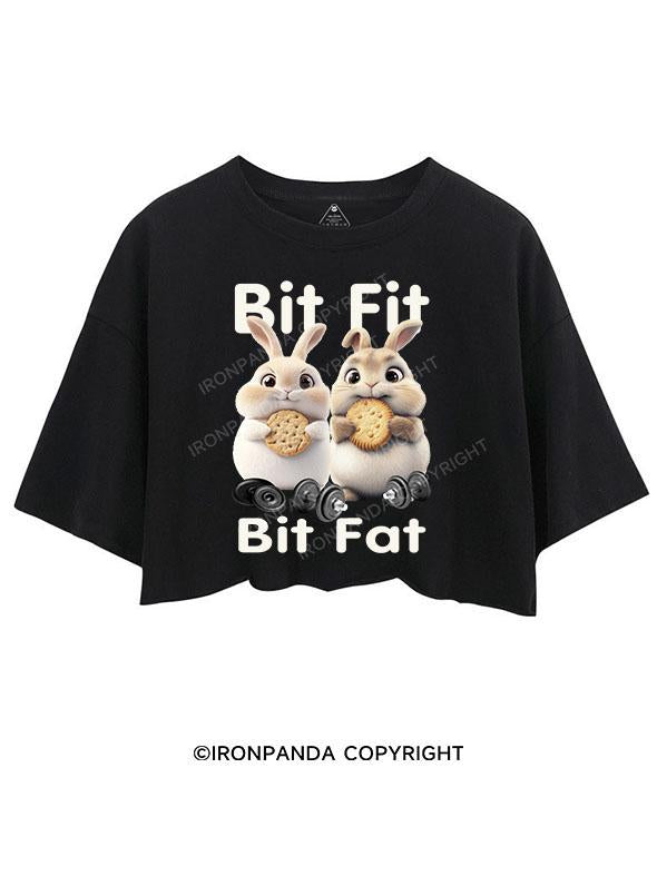 BIT FIT BIT FAT BUNNY CROP TOPS