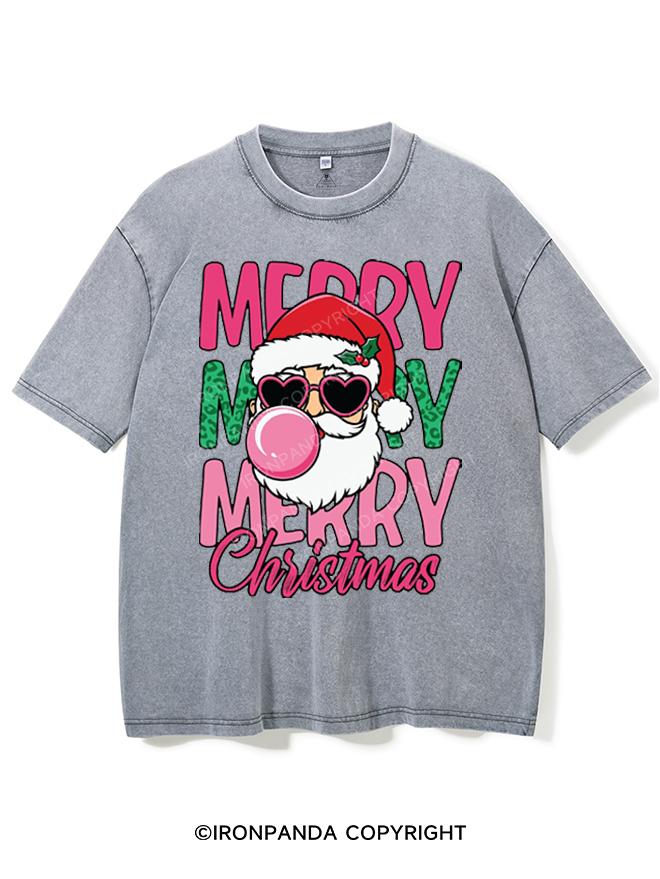 MERRY MERRY MERRY CHRISTMAS VINTAGE GYM SHIRT