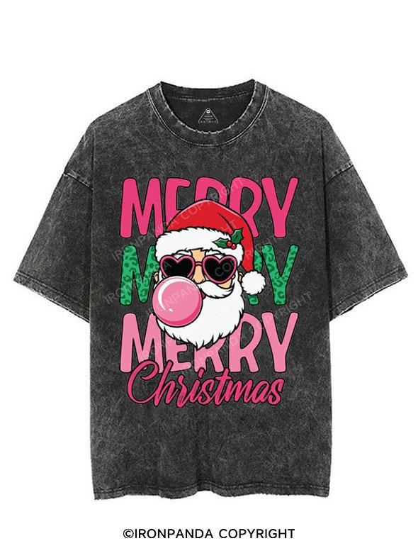 MERRY MERRY MERRY CHRISTMAS VINTAGE GYM SHIRT