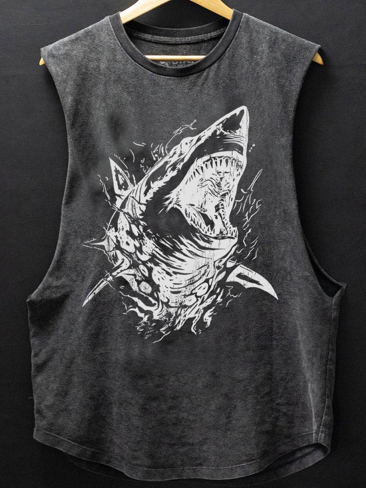 Fierce Shark SCOOP BOTTOM COTTON TANK