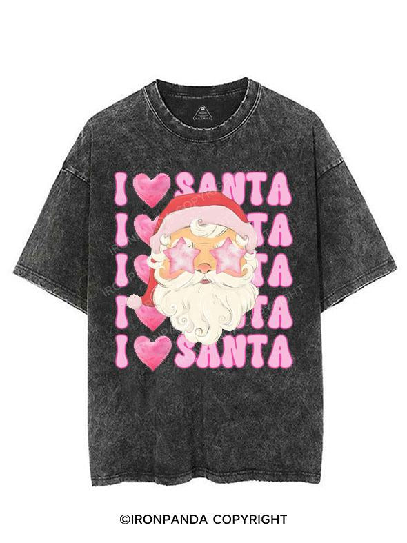 I LOVE SANTA VINTAGE GYM SHIRT