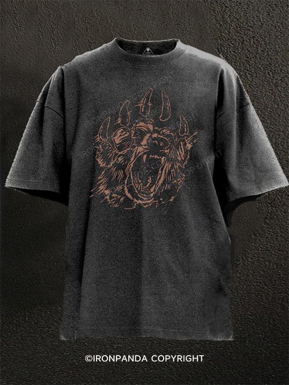 fierce bear claw Washed Gym Shirt