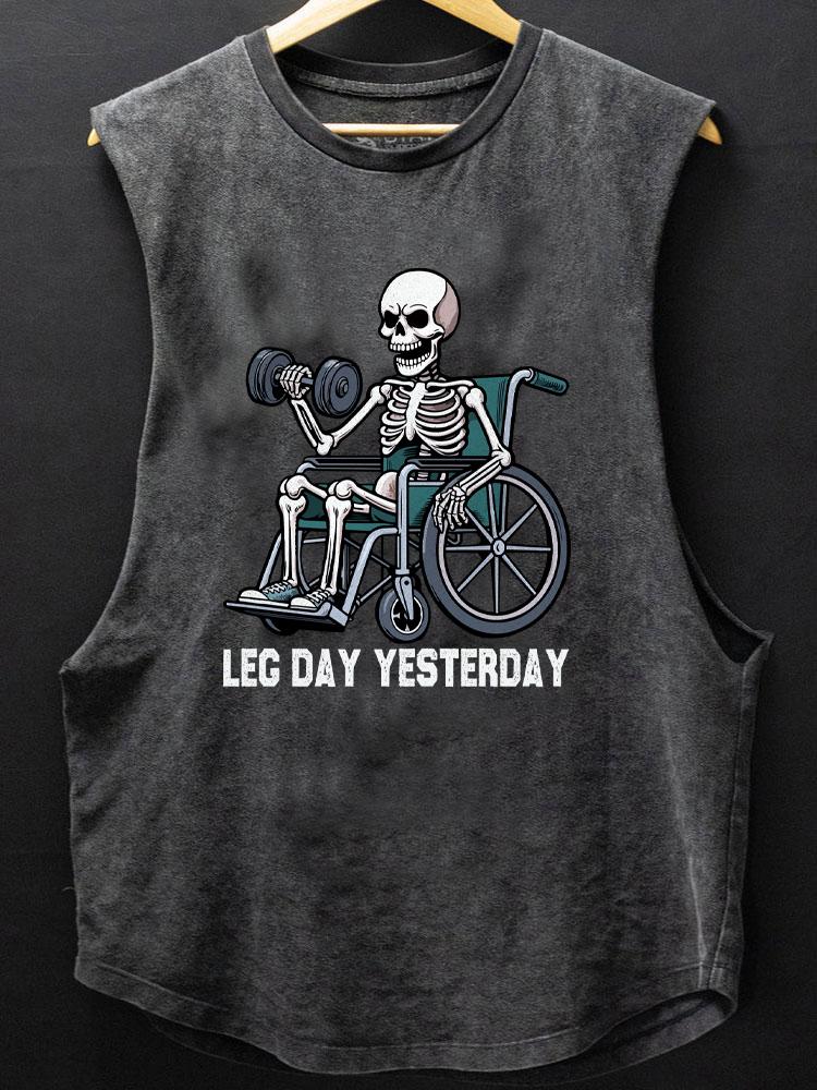 leg day yesterday SCOOP BOTTOM COTTON TANK