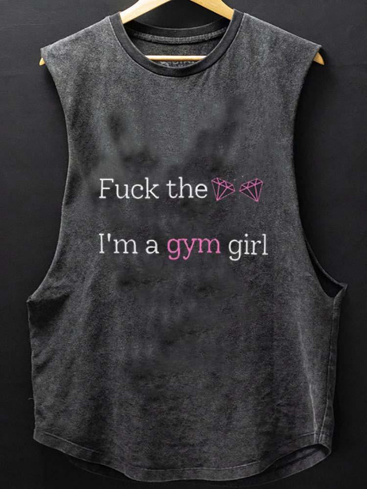 I AM A GYM GIRL  SCOOP BOTTOM COTTON TANK