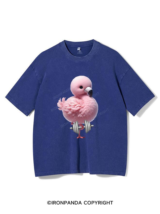 FLAMINGO LIFTING VINTAGE GYM SHIRT