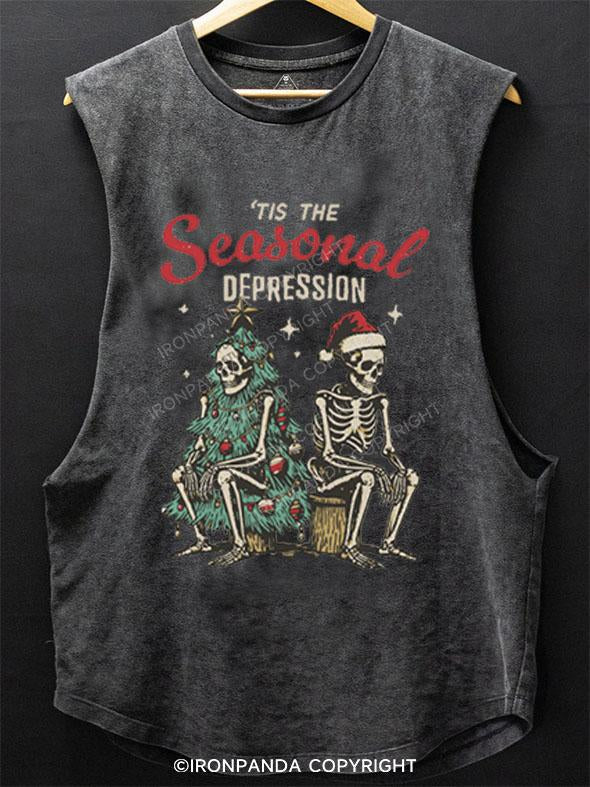 'TIS THE SEASONAL DEPRESSION SCOOP BOTTOM COTTON TANK