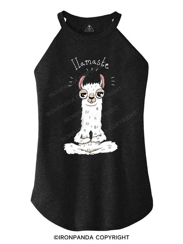 Llama yoga pose TRI ROCKER COTTON TANK