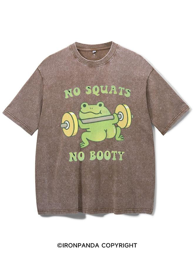 FROG NO SQUATS NO BOOTY  VINTAGE GYM SHIRT