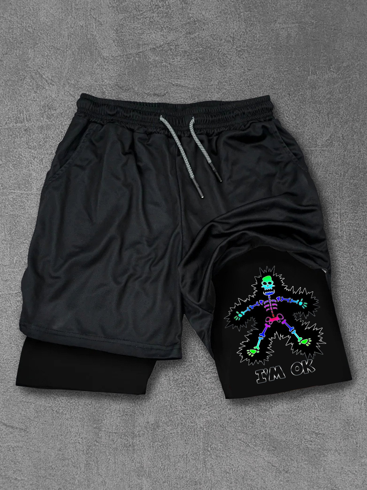 I'm Ok Skeleton Performance Training Shorts