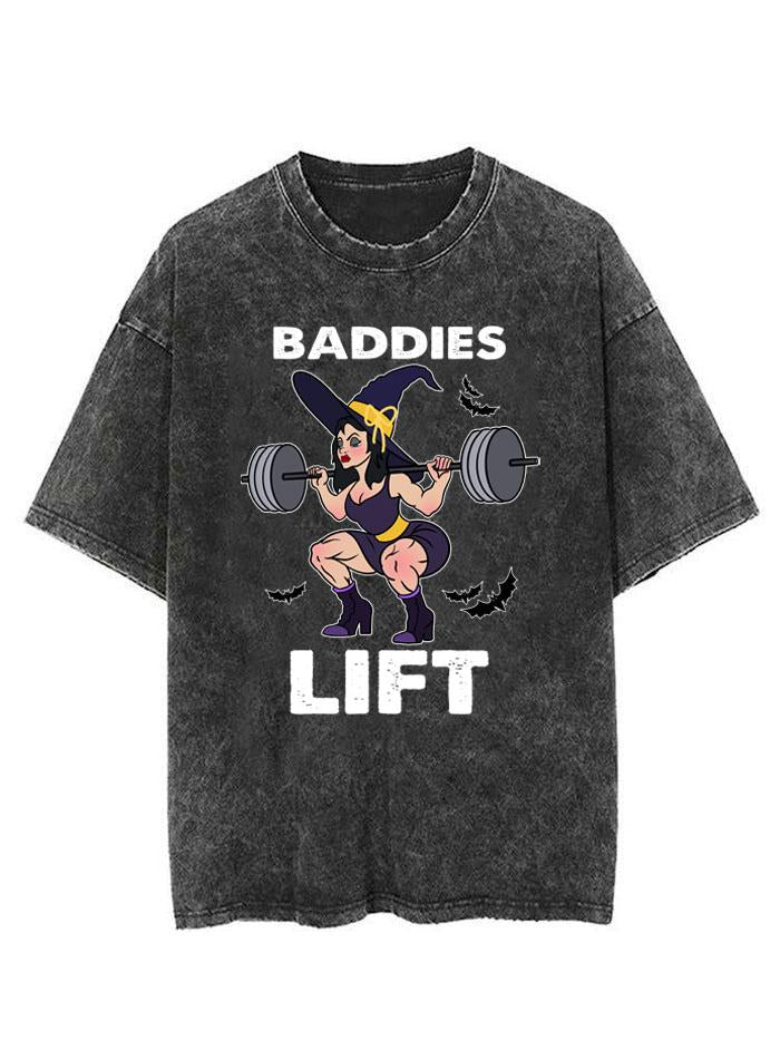 BADDIES LIFT VINTAGE GYM SHIRT