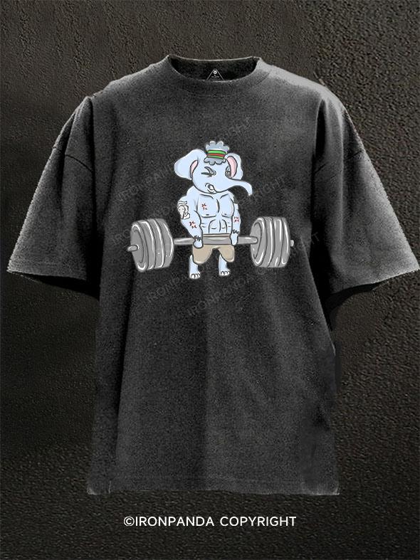 sport Elephant Washed Gym Shirt