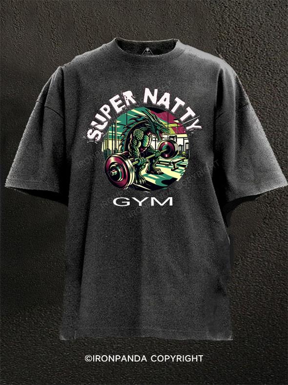 dragon lizard gym Washed Gym Shirt