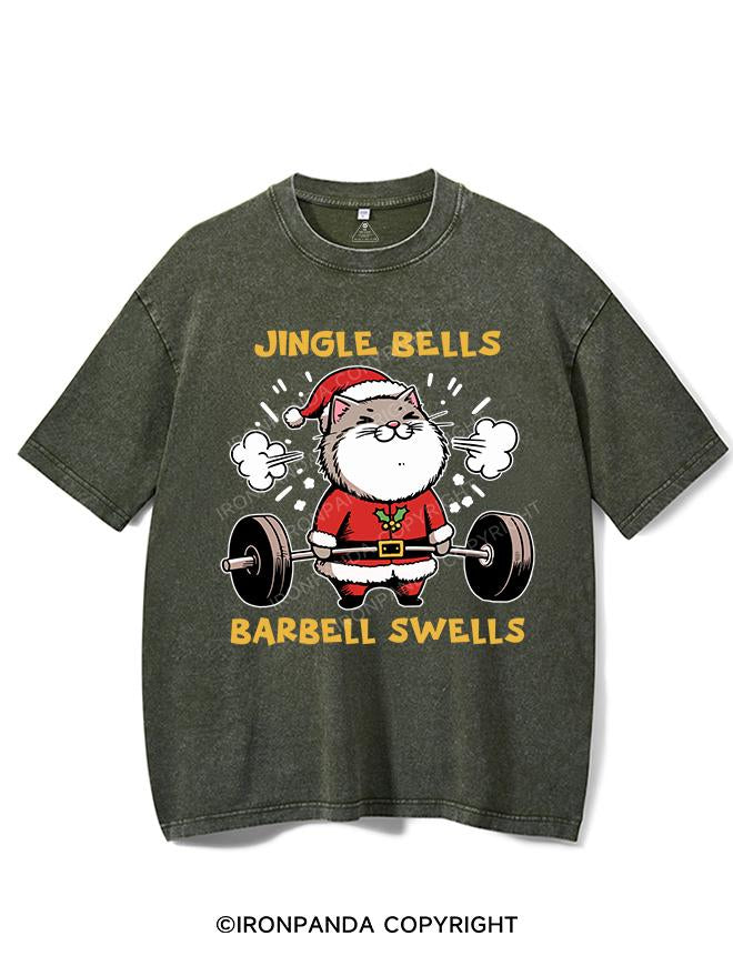 JINGLE BELLS BARBELL SWELLS VINTAGE GYM SHIRT