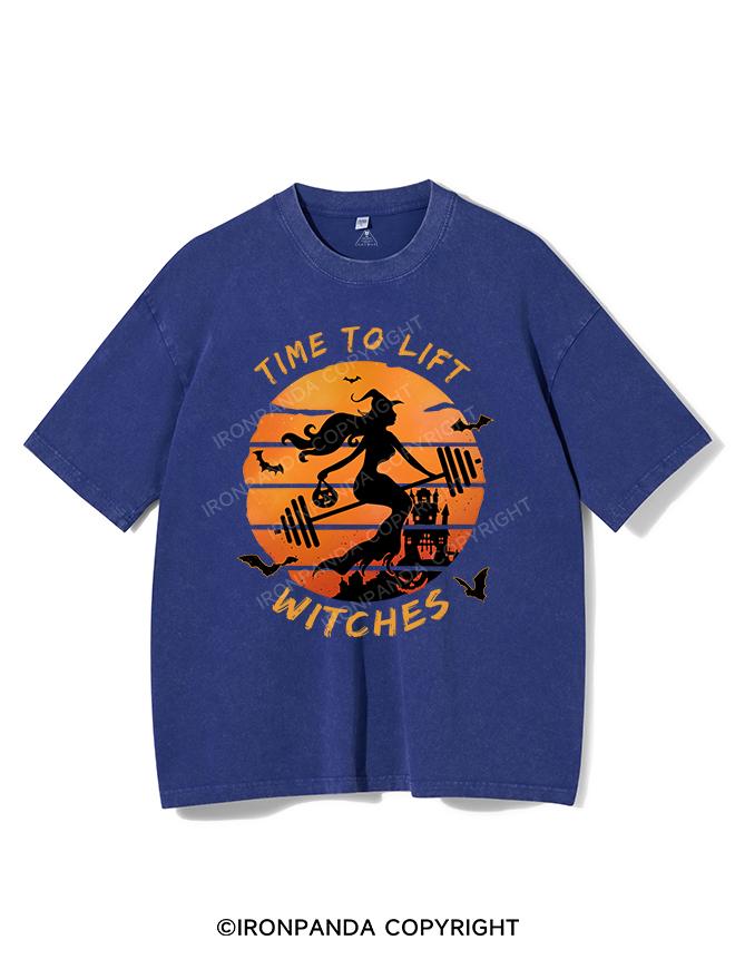 TIME TO LIFT WITCHES VINTAGE GYM SHIRT