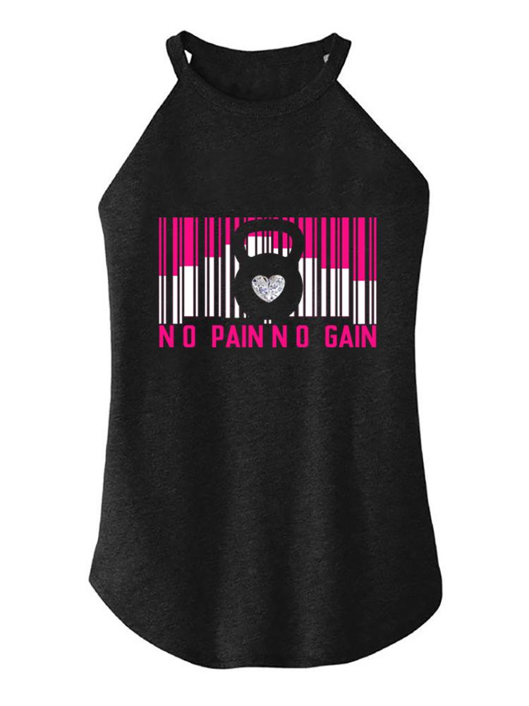 NO pain no gain TRI ROCKER COTTON TANK