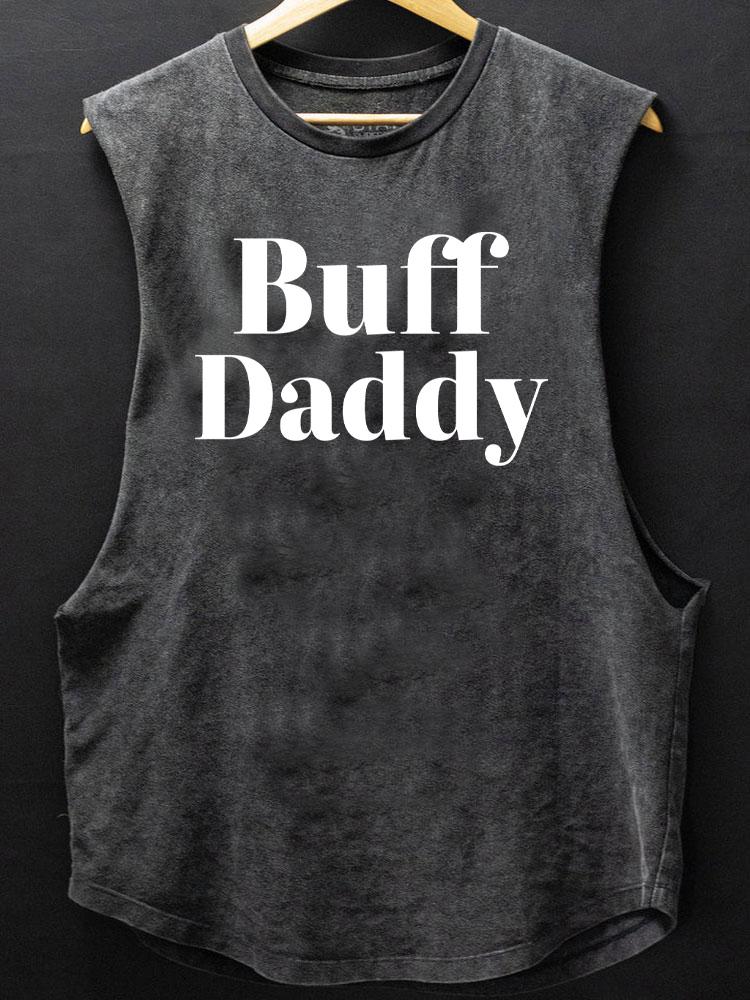 buff daddy SCOOP BOTTOM COTTON TANK