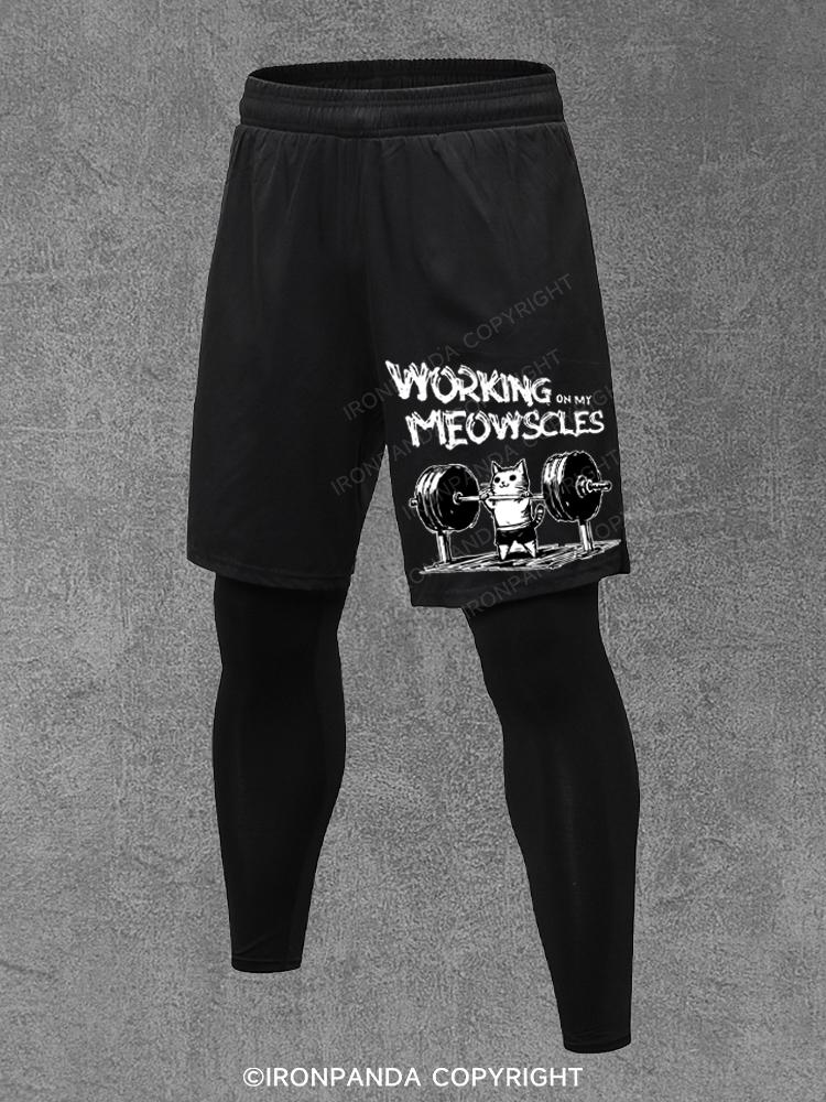 Working on My Meowscles Performance Training Pants