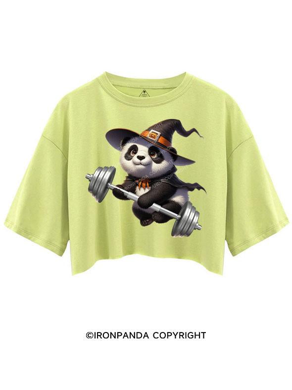 HALLOWEEN LIFTING PANDA CROP TOPS