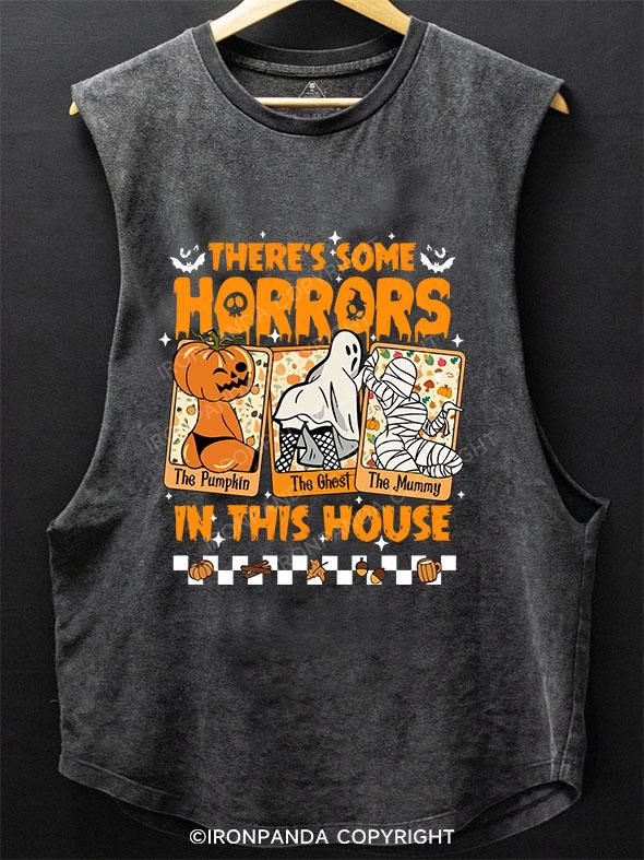 THERE'S SOME HORRORS IN THIS HOUSE SCOOP BOTTOM COTTON TANK