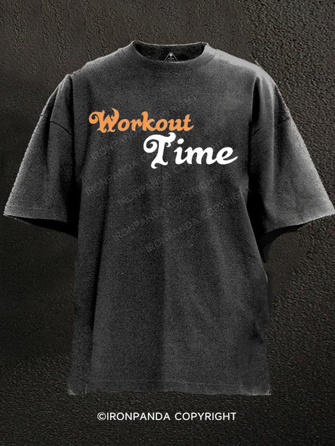 workout time Washed Gym Shirt