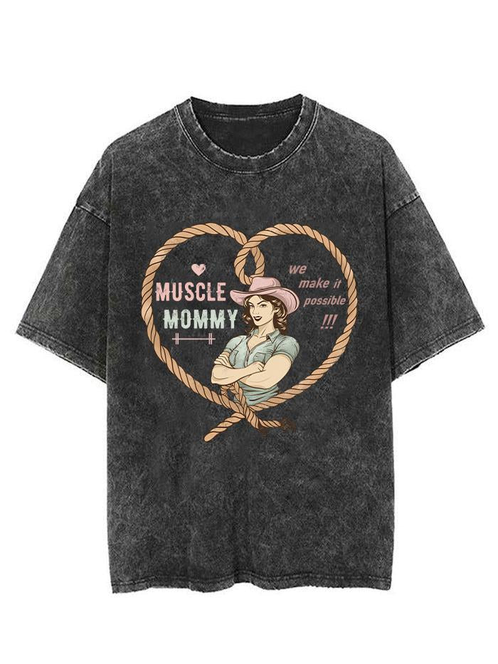 MUSCLE MOMMY VINTAGE GYM SHIRT