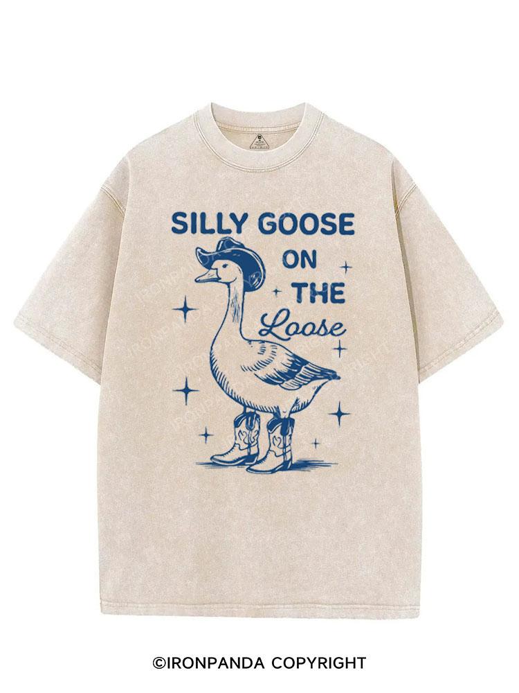 SILLY GOOSE ON THE LOOSE VINTAGE GYM SHIRT